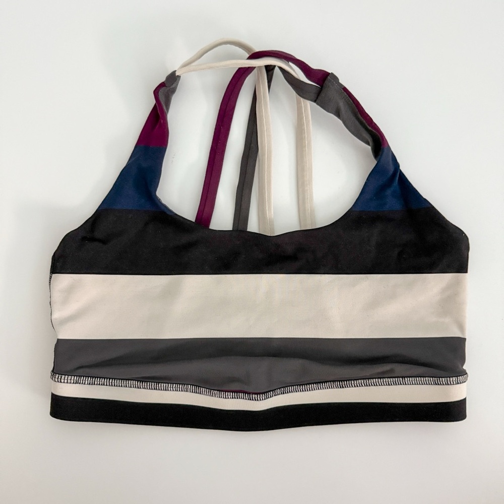 Lululemon Womens Striped Women's Sports Bra Size 6
